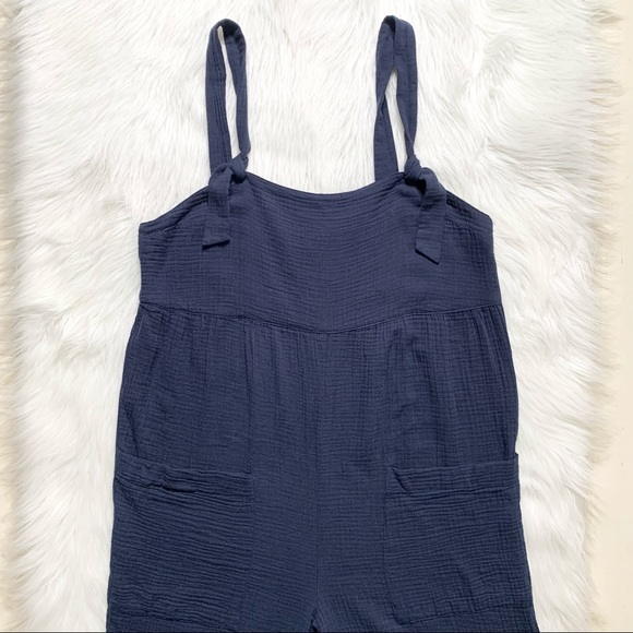 SOLD-Madewell Jumpsuit Slouchy Navy Blue Overalls - Picture 10 of 13